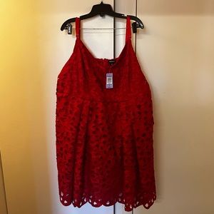 Laser Cut Dress with Tulle by Torrid